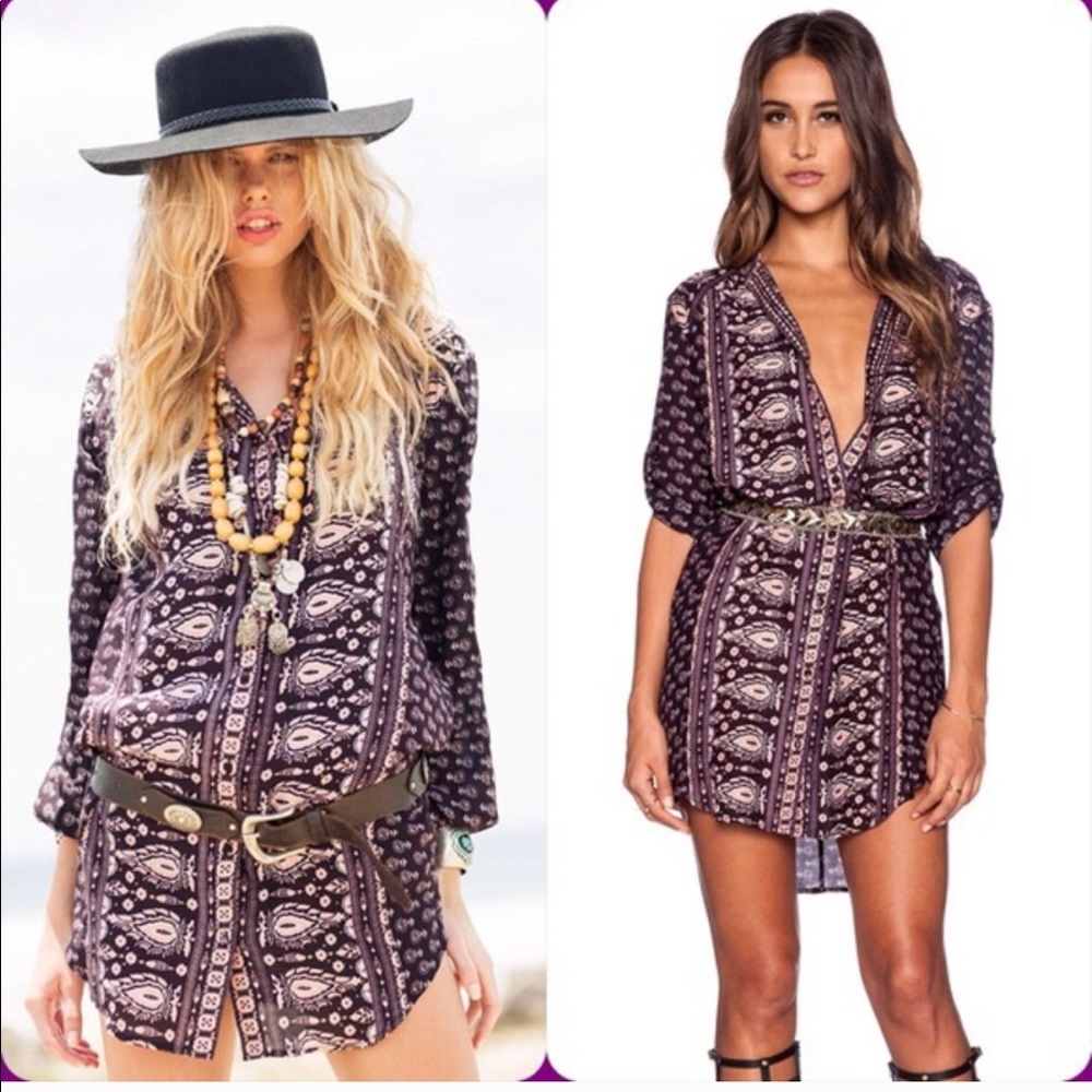 Boho shirt dress